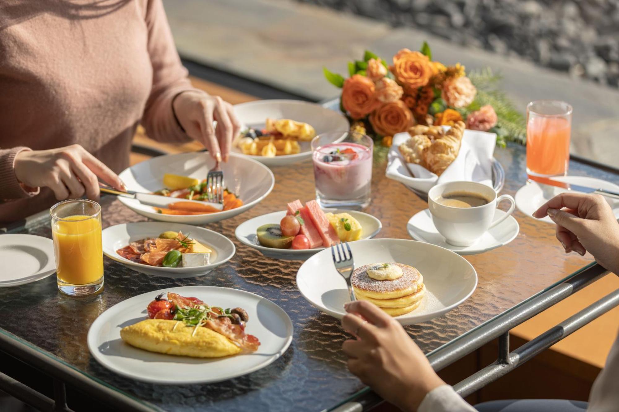 首尔君悦酒店 首爾 外观 照片 A breakfast buffet at a hotel